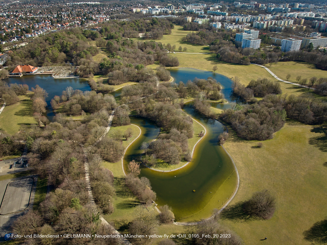 20.02.2023 - der Ostpark im zu warmen Februar 2023 in Neuperlach